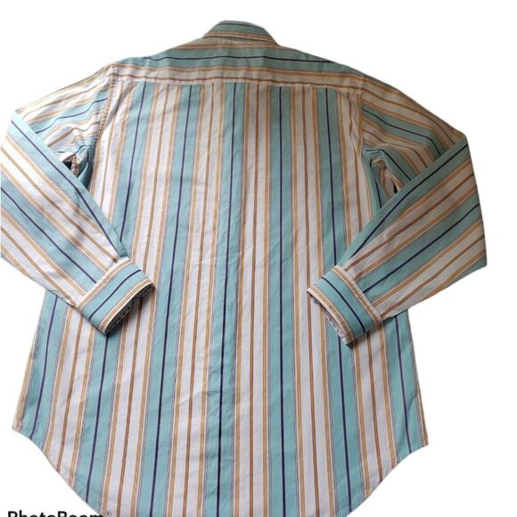 ROBERT GRAHAM STRIPED BUTTON DOWN SIZE MED - Picture 9 of 9